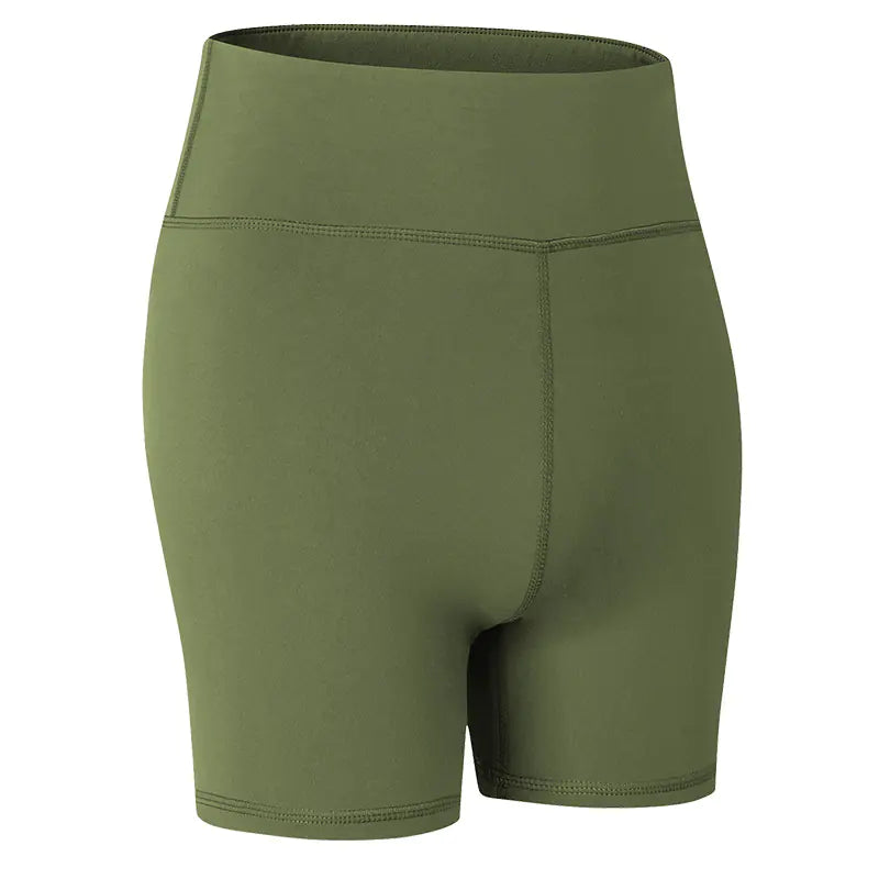 Camouflage Print Stretch Yoga Shorts for Fitness