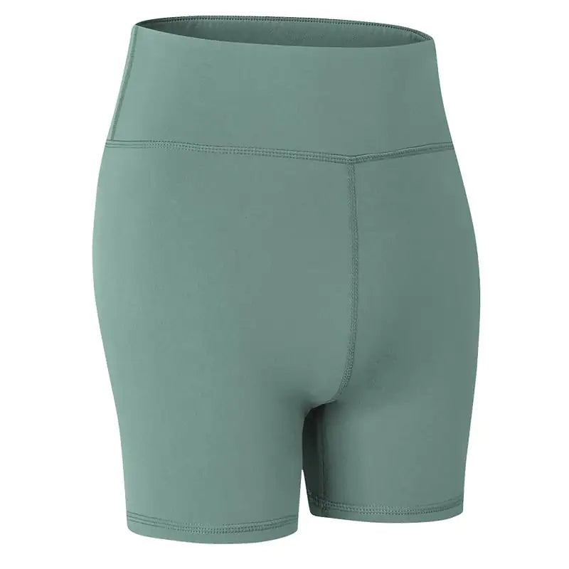 Camouflage Print Stretch Yoga Shorts for Fitness